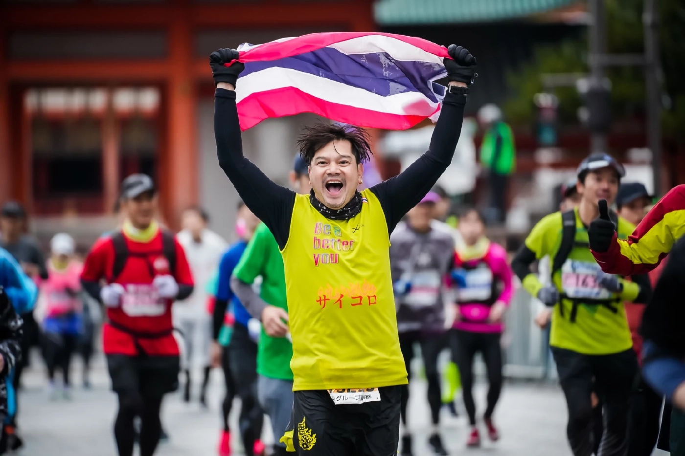 เต๋า สมชาย สุดฟิต วิ่งมาราธอน ใน Kyoto Marathon 2023
