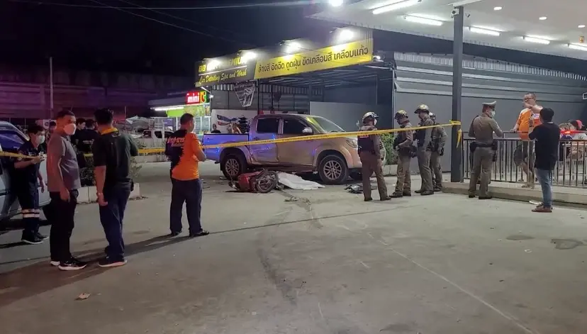 ตร.บางพลี รวบ 2 แก๊งโจ๋ไล่ยิง - ซิ่งกระบะชนอริต่างด้าวดับ แจ้ง 4 ข้อหาหนัก