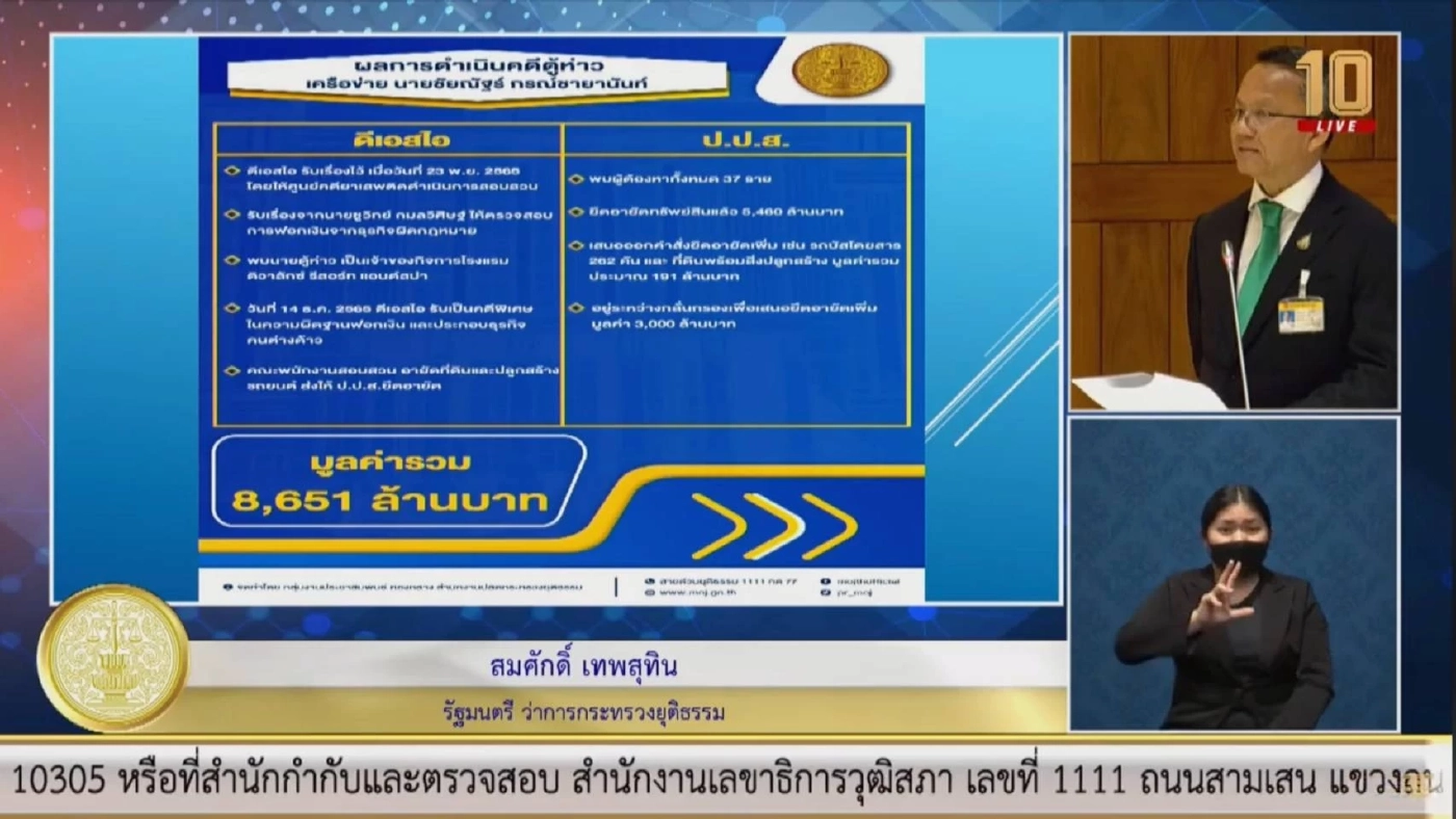 "สมศักดิ์" แจงผลงานผ่านศึกซักฟอก ยันรัฐบาลจริงจังแก้ปัญหายาเสพติด