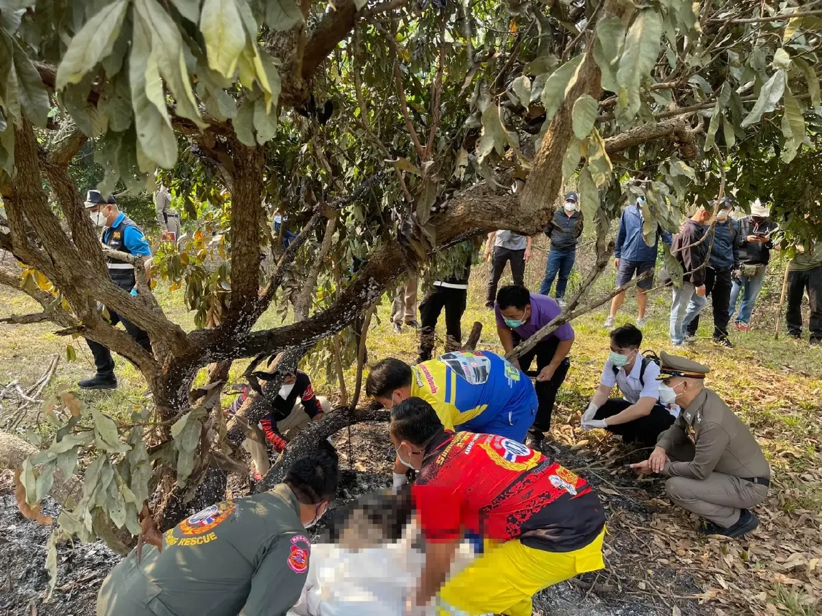 ตร.พะเยา เร่งสางคดีฆ่าเผาหนุ่มใหญ่กลางสวนลำไย รอผลชันสูตรสาเหตุเสียชีวิต