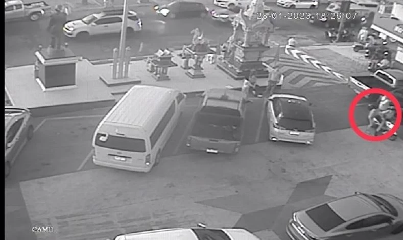 ภาพจากวงจรปิดขณะเกิดเหตุ