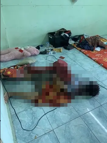 สุดโหด หนุ่มเมียนมาถูกจับมือไพล่หลังใช้มีดแทง ทิ้งศพในคอนโดย่านบางปู