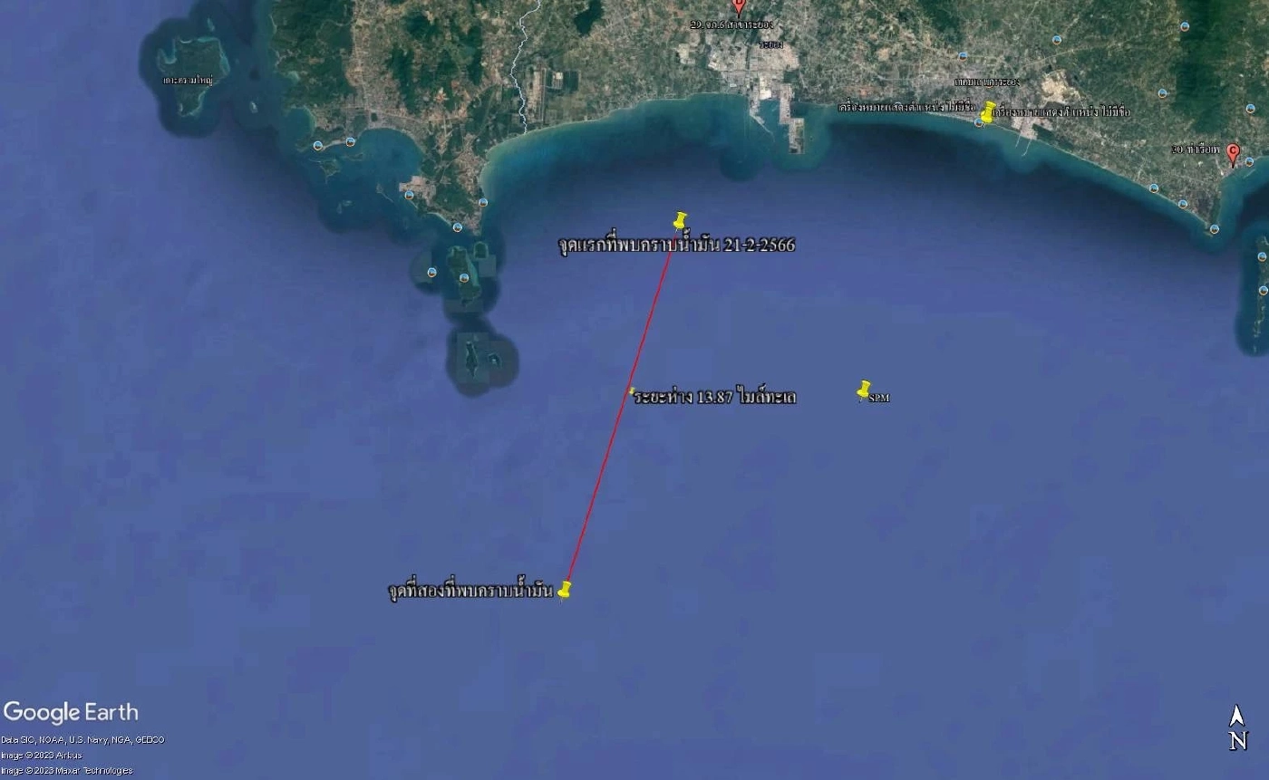 ชาวประมงผงะ เจอคราบน้ำมันลอยทะเลระยอง ศรชล. เร่งเข้าน้ำยากำจัดคราบ