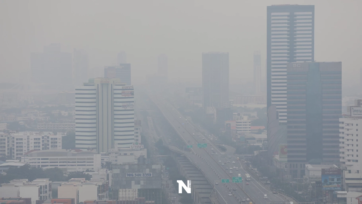 กรุงเทพอ่วมหนัก มลพิษฟุ้ง "PM2.5"ส่งผลกระทบต่อสุขภาพ 70 พื้นที่