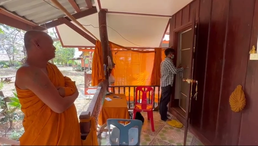 กุฏิที่พระบรรจงมาจำวัด