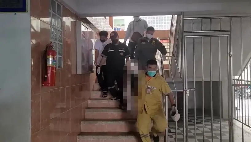 สุดโหด หนุ่มเมียนมาถูกจับมือไพล่หลังใช้มีดแทง ทิ้งศพในคอนโดย่านบางปู