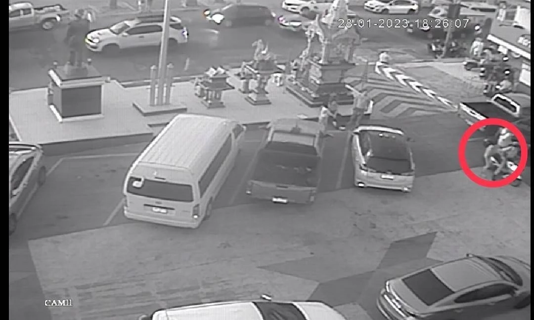 ภาพจากวงจรปิดขณะเกิดเหตุ