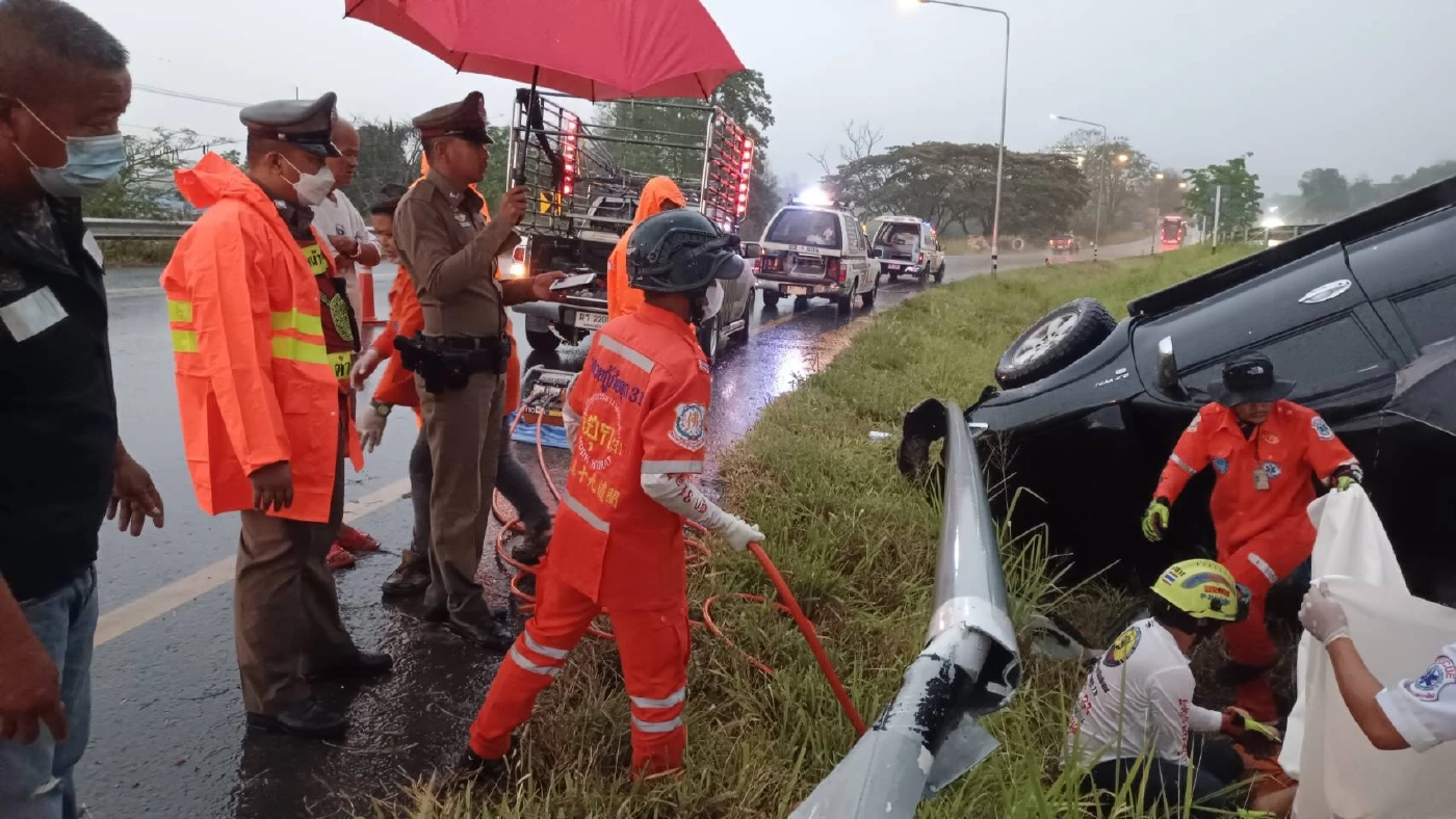 สูญเสีย "พระมหาสรร-พระอาจารย์เช้า" ประสบอุบัติเหตุรถคว่ำมรณภาพ