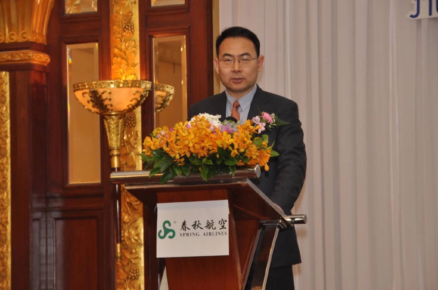 นายจาง อู่อัน โฆษกประจำสายการบินสปริงแอร์ไลน์ 