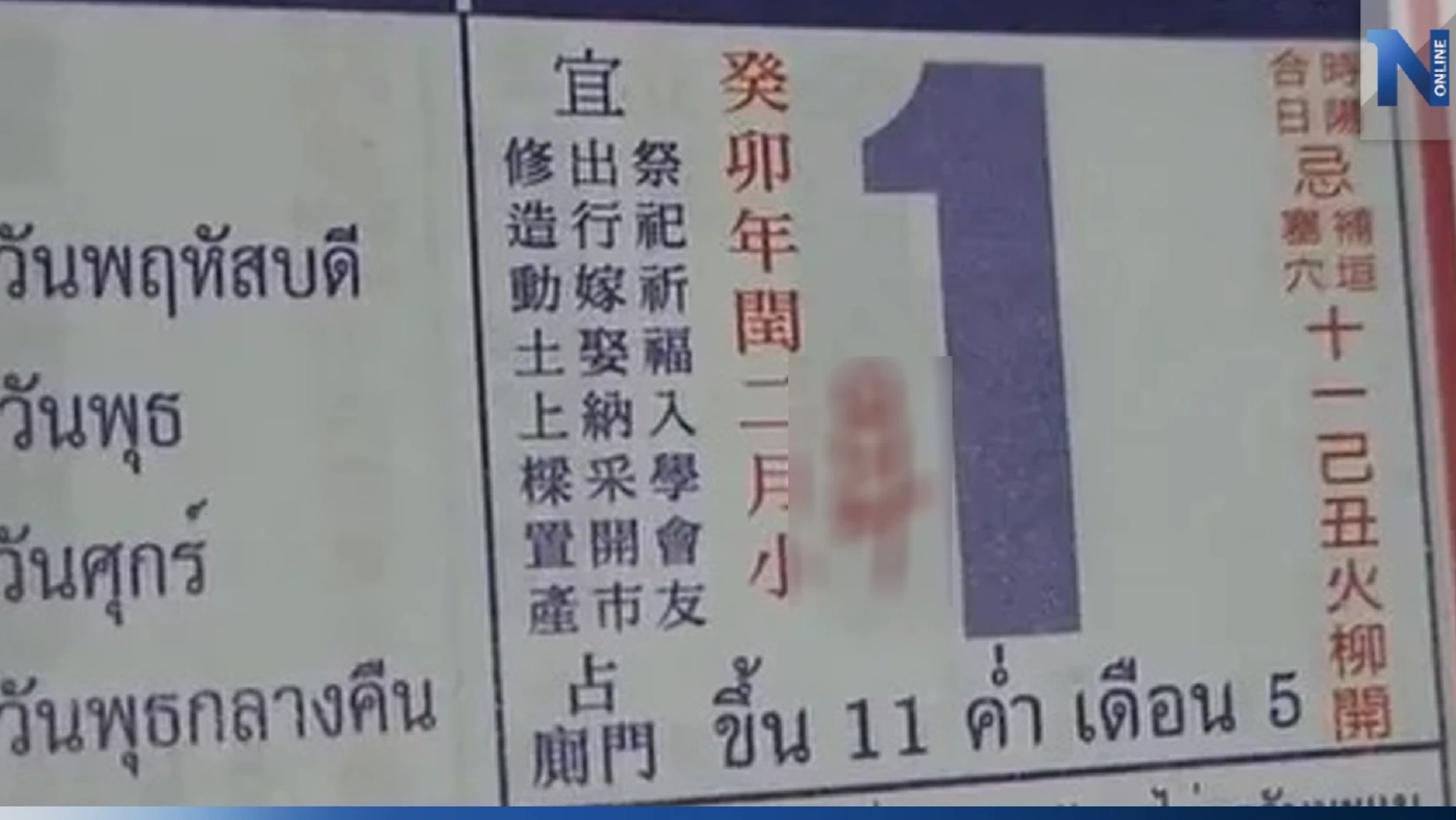รีบเลย เลขเด็ดปฏิทินจีน งวดนี้มาไว มาเต็มคาราเบล ชอบใบไหน ลุ้นหวยงวด1/4/66 