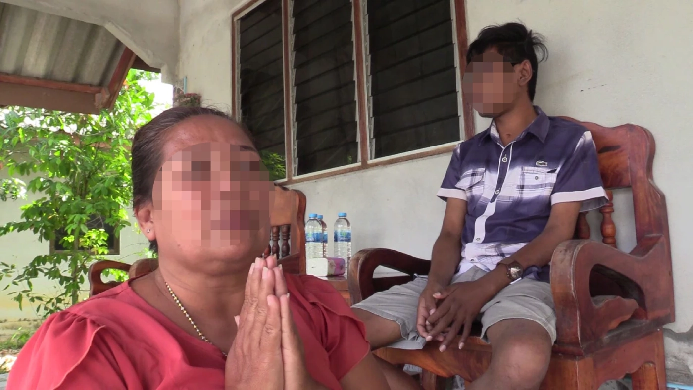 นางยุพิน ไชยทองงาม แม่ของนายอนุชิต