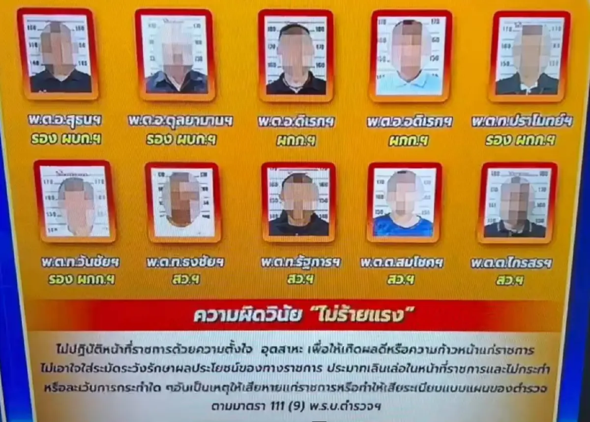 ตำรวจ ปปป.เตรียมฟันวินัย - อาญา 5 ผู้ต้องหานราธิวาส