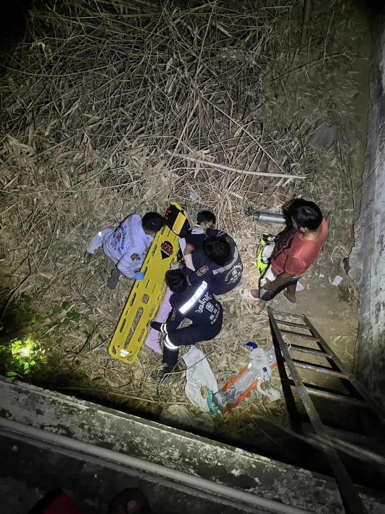 หนุ่มผช.ผจก.ร้านอาหาร แอบเมียคุยโทรศัพท์บนดาดฟ้า ผลัดตกปริศนาสาหัส