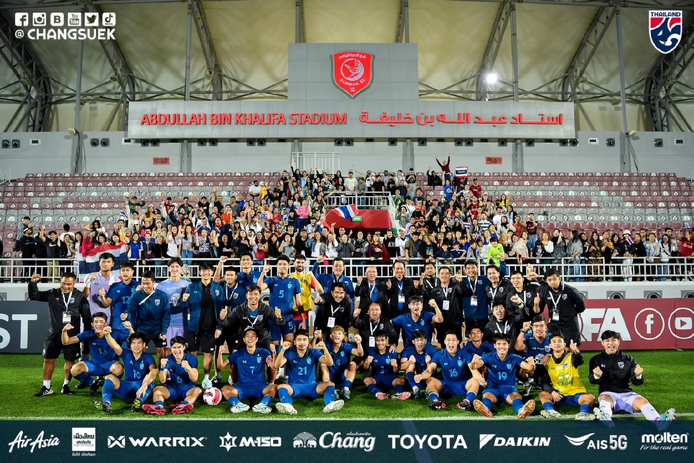 เพรสซิ่งไม่มีหมด! เปิดสถิติ ทีมชาติไทย U23 วิ่งเฉลี่ยเกินสิบกิโลเมตร