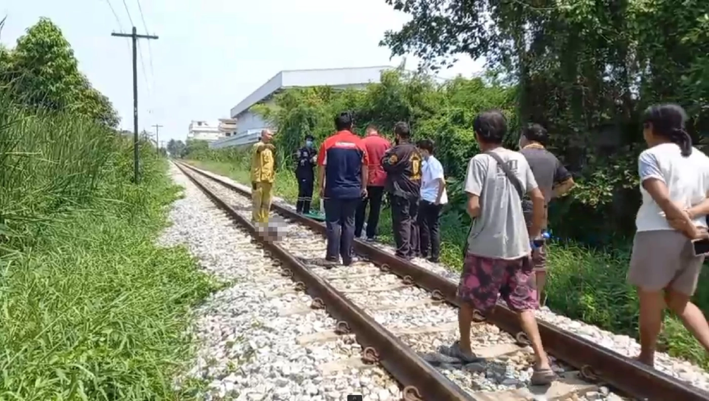 รถไฟทับหนุ่มขี้เมาวัย 41 ปี ศีรษะกระเด็น กลางสถานีบางบอน