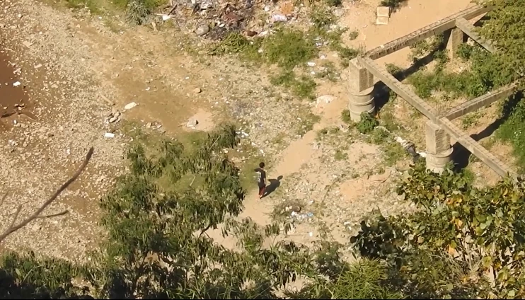 สภาพ &quot;ลำน้ำสาย&quot; พรมแดนทางธรรมชาติ ระหว่าง &quot;แม่สาย - ท่าขี้เหล็ก&quot;