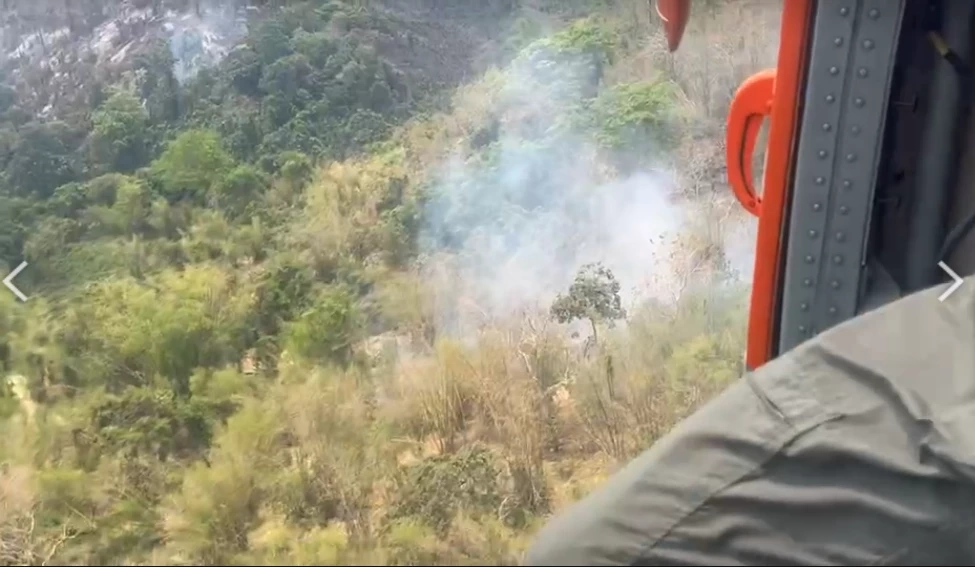 หวั่นไฟป่านครนายก ลามพื้นที่มรดกโลก หน่วยงานเกี่ยวข้อง เร่งระดมกำลังสกัด