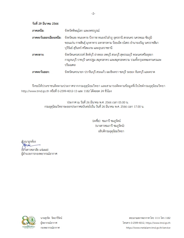 อุตุฯ ประกาศเตือน "พายุฤดูร้อน" พัดถล่ม 6 จังหวัดภาคอีสานวันนี้