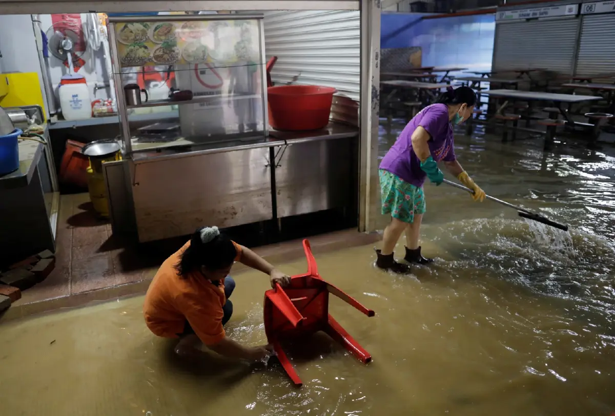 รัฐยะโฮร์ในมาเลเซียเจอฝนตกหนักสุดใน 172 ปี