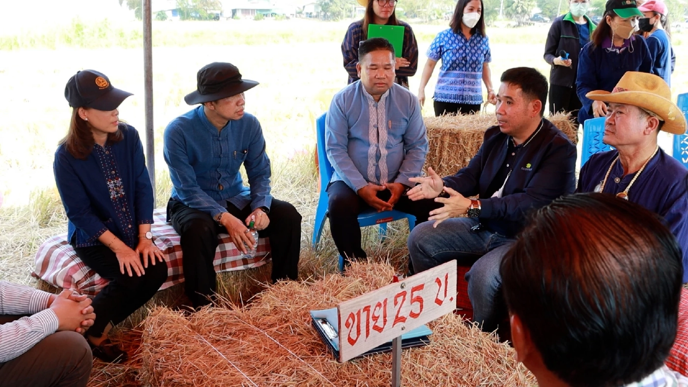 พิษณุโลกรณรงค์ "ฟางทองคำ" ขายฟางแทนการเผา เพื่อลด PM2.5 ทำรายได้ร้อยล้าน