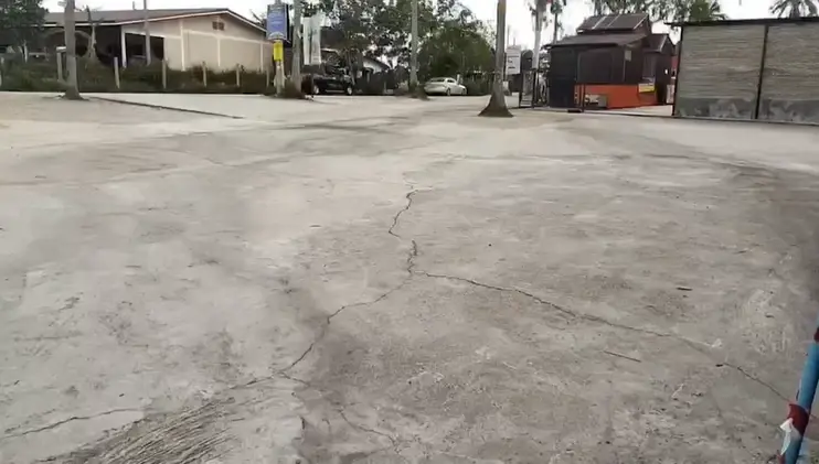 บริเวณจุดที่เกิดเหตุ