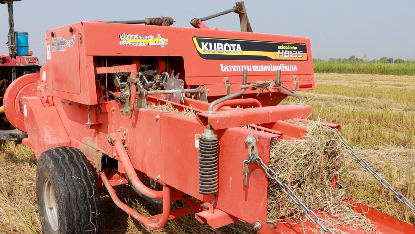 พิษณุโลกรณรงค์ "ฟางทองคำ" ขายฟางแทนการเผา เพื่อลด PM2.5 ทำรายได้ร้อยล้าน