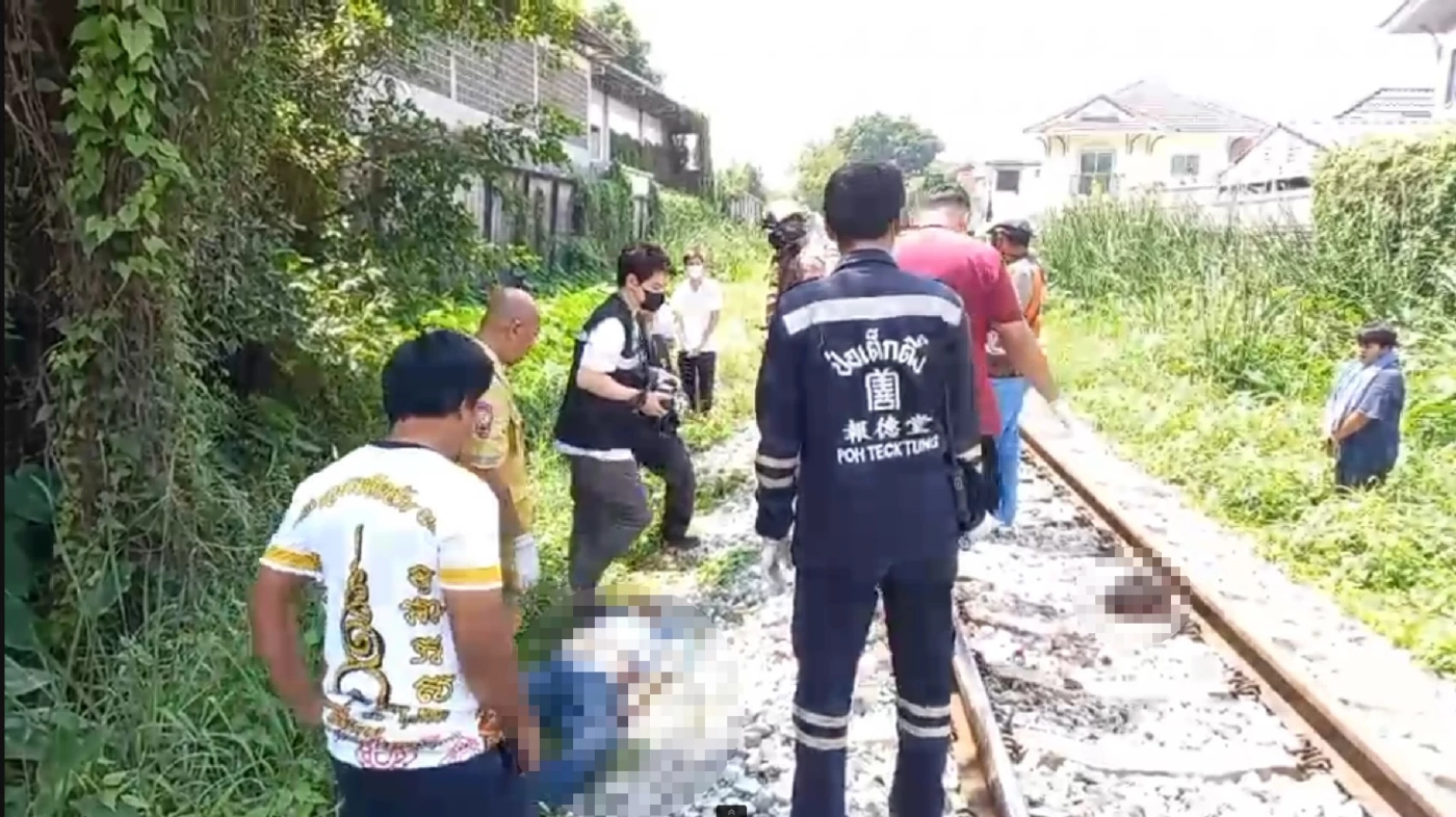 รถไฟทับหนุ่มขี้เมาวัย 41 ปี ศีรษะกระเด็น กลางสถานีบางบอน