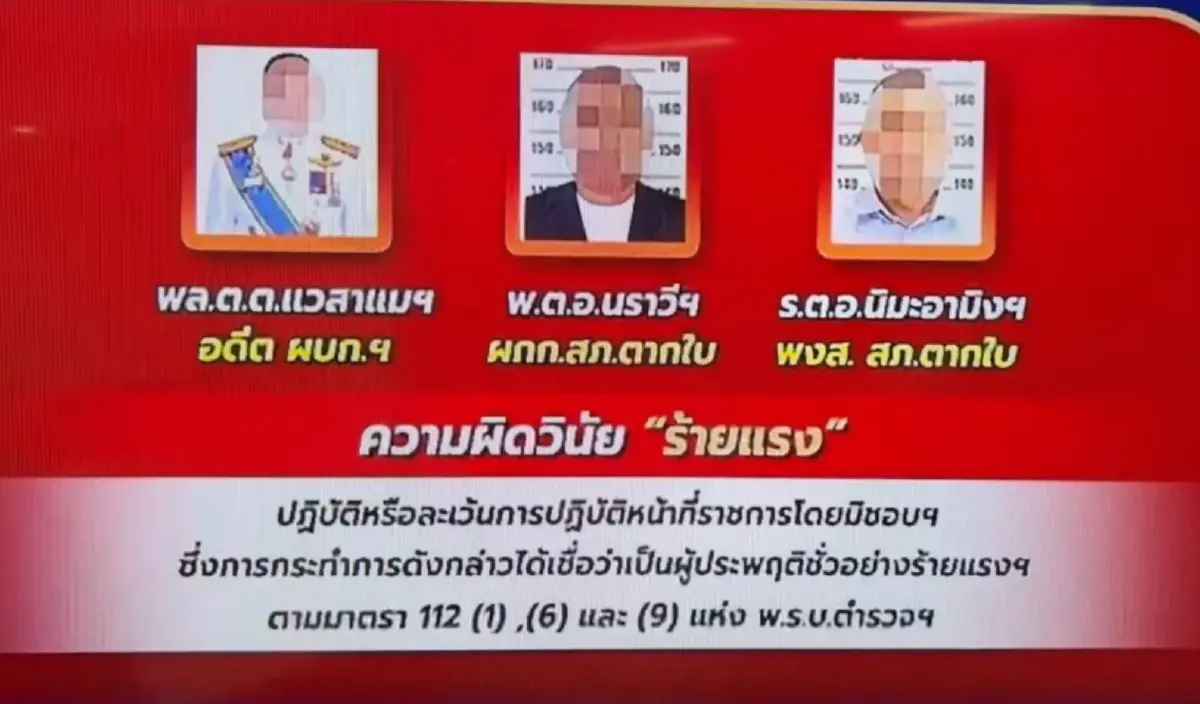 ตำรวจ ปปป.เตรียมฟันวินัย - อาญา 5 ผู้ต้องหานราธิวาส