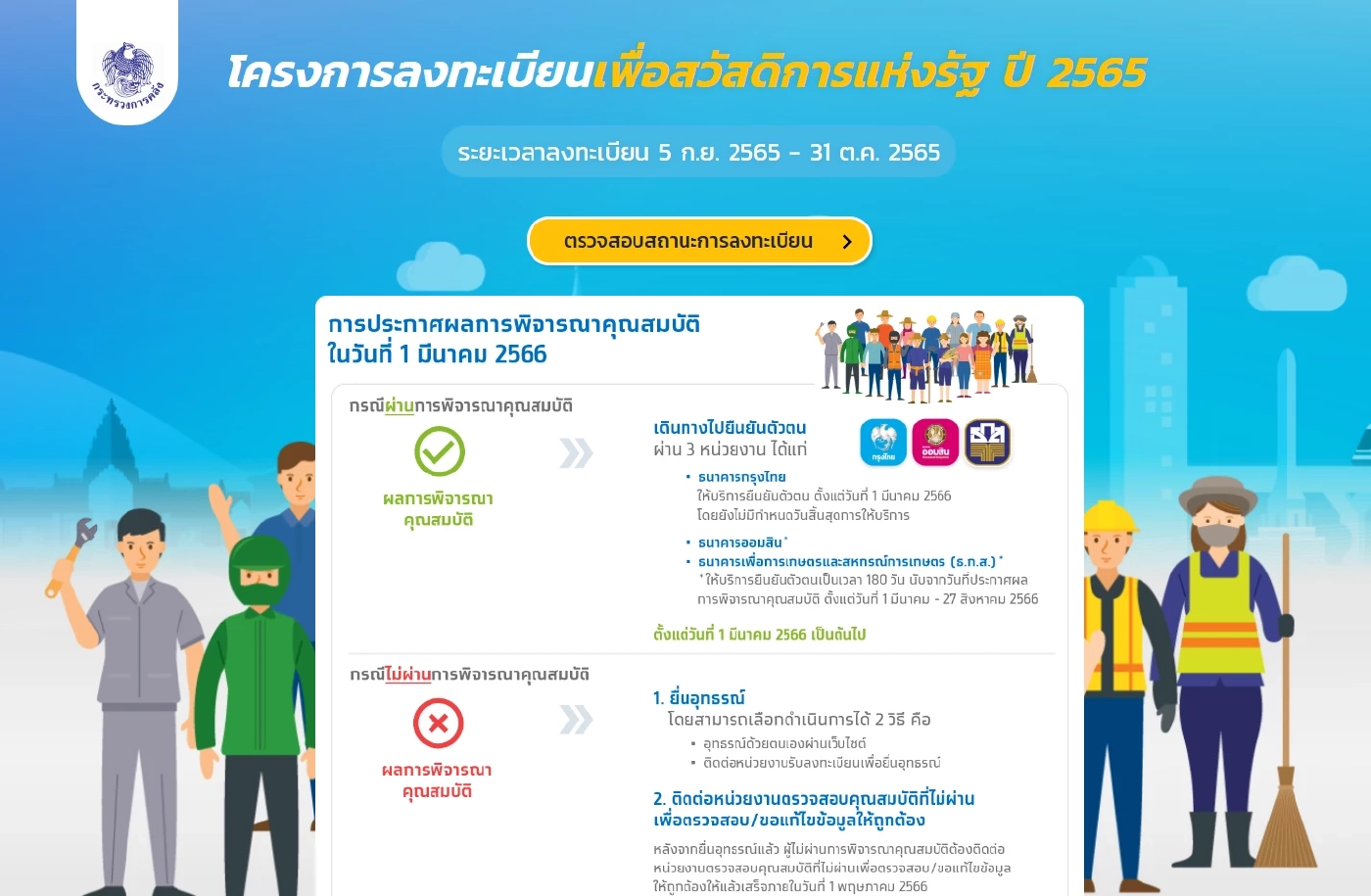 'ลงทะเบียนรับสิทธิ ลดค่าน้ำ-ค่าไฟ' ผู้ผ่านเกณฑ์บัตรคนจน คลิกที่นี่ 15 มี.ค.นี้