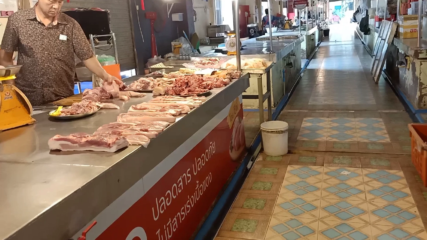 สำรวจตลาดบ่อพลอย กรรมการตลาดสดยืนยัน ไม่มี"เนื้อเหี้ย"วางขาย