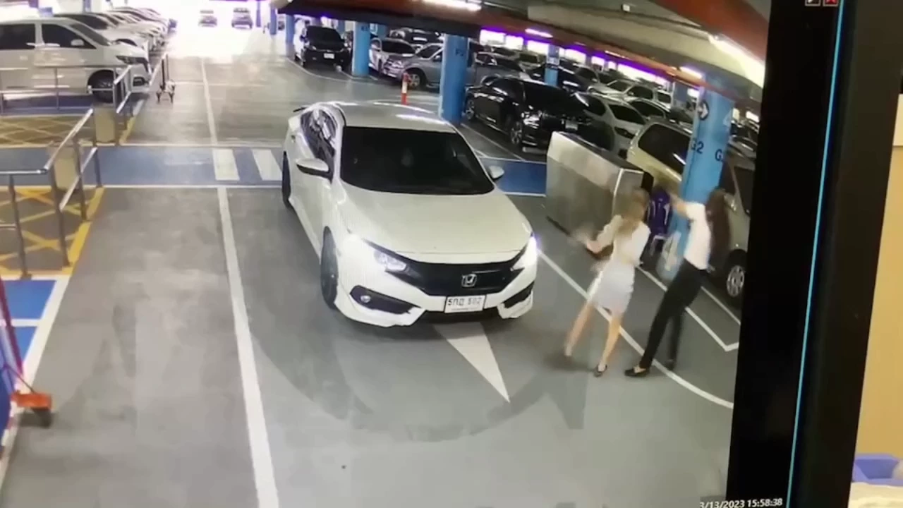 มอบตัวแล้ว เน็ตไอดอลสาวหัวร้อน  ทำร้ายพนักงานลานจอดรถสุวรรณภูมิ (มีคลิป)