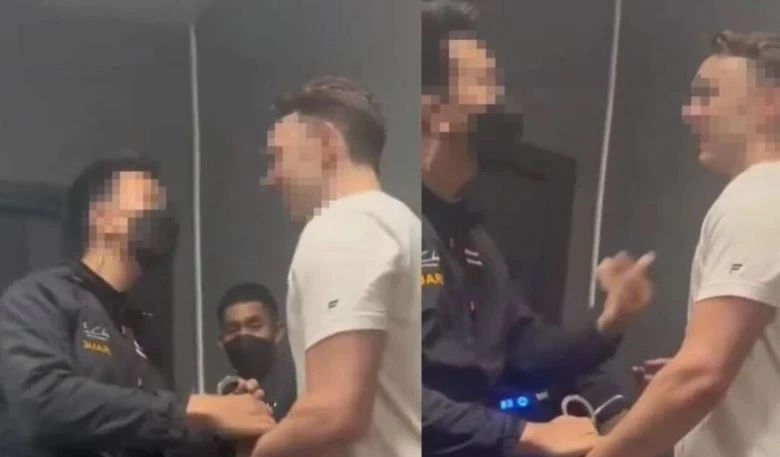 หนุ่มต่างชาติ ร้องตร. หลังถูกการ์ดกร่าง ใส่กุญแจมือ-ตบหน้า