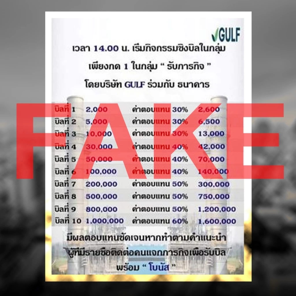 เตือนภัย!! มิจฉาชีพแอบอ้าง ชื่อ-โลโก้ บริษัทหลอกลงทุน