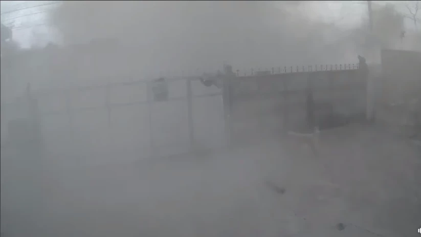 ภาพขณะเกิดเหตุแพล้นปูนระเบิด