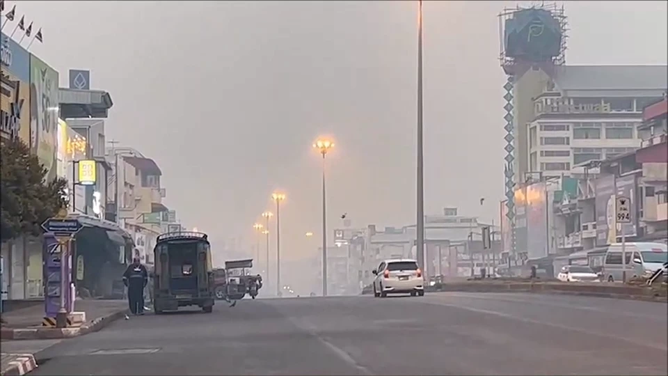 วิกฤตฝุ่น"PM2.5" อ.แม่สาย เชียงราย ทะลุเกินมาตรฐาน พบจุดความร้อน 154 จุด