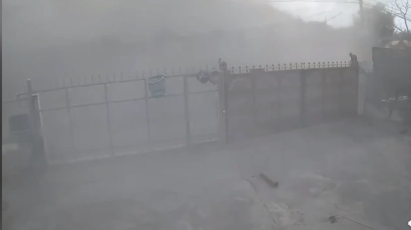 ภาพขณะเกิดเหตุแพล้นปูนระเบิด