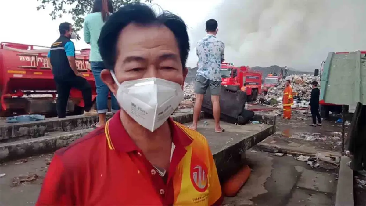 เร่งระดมรถดับเพลิงสกัดไฟไหม้บ่อขยะสระแก้ว ล่าสุดค่าPM2.5พุ่งสูง (มีคลิป)