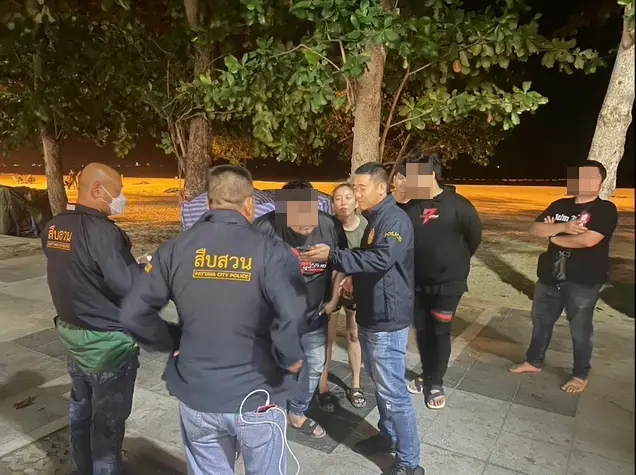 ตร.พัทยา สนธิกำลังกวาดล้างเด็กแว้น รวมตัวซิ่งท้านรก ล็อกตัวได้ 30 คัน