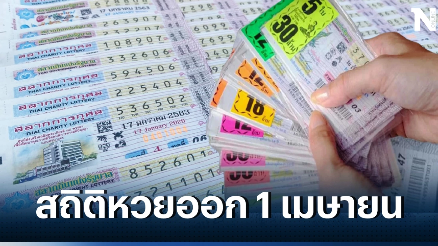 เปิดสถิติหวยออกงวดวันที่ 1 เม.ย. เช็กเลขดังเลขเด็ด ย้อนหลัง 10 ปี รู้ก่อนใคร