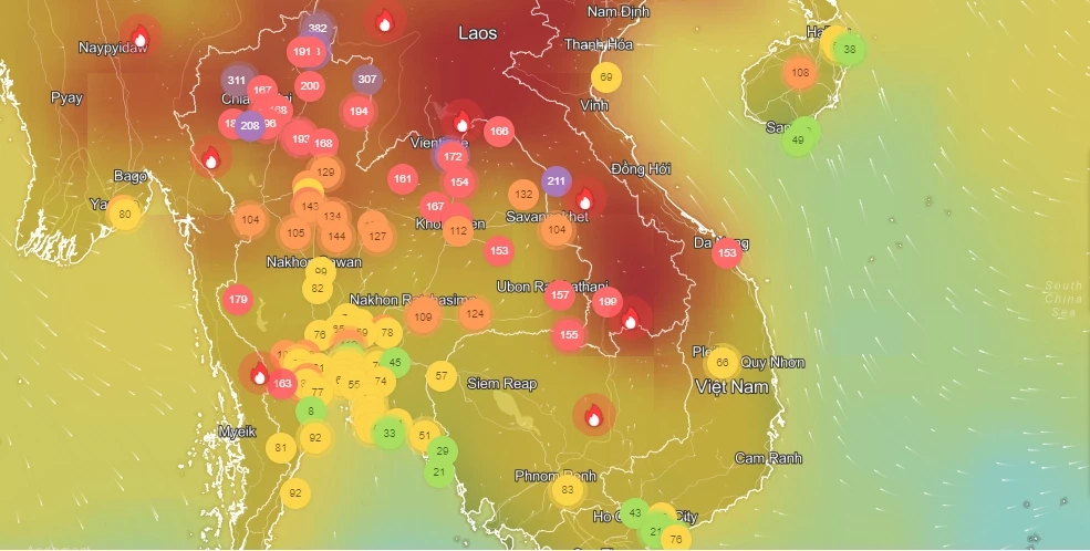 ภาคเหนือวิกฤต ฝุ่น"PM2.5"เชียงใหม่ อันดับ 1 โลก หลายจังหวัดเกินมาตรฐาน