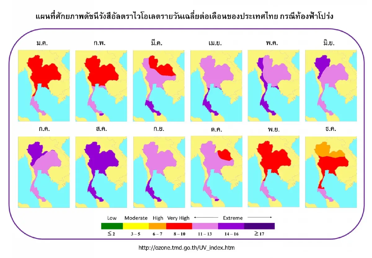"อากาศร้อน"มาก กรมอุตุฯเปิด 5 จว. "ดัชนีความร้อน"ระดับ"อันตราย" สูงสุด 51.5