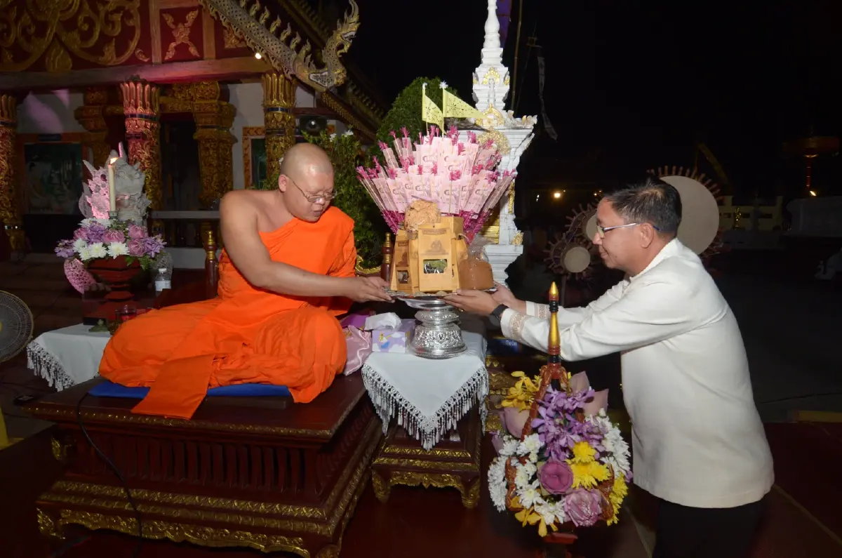 งานบุญ "เป็งปุ๊ด" ตักบาตรพระอุปคุตเที่ยงคืน อ.เชียงคำ 1 ปีมีครั้งเดียว