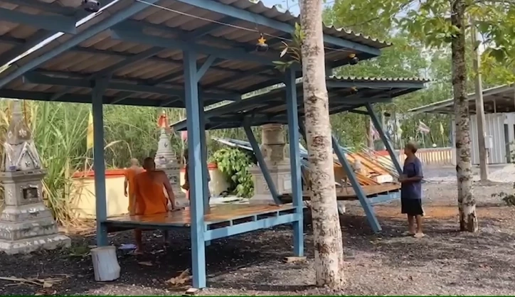 ต้องแรงขนาดไหน "พายุฤดูร้อน" ถล่มระยอง ลมแรงหอบพระพุทธรูปหนักร้อยโลปลิว