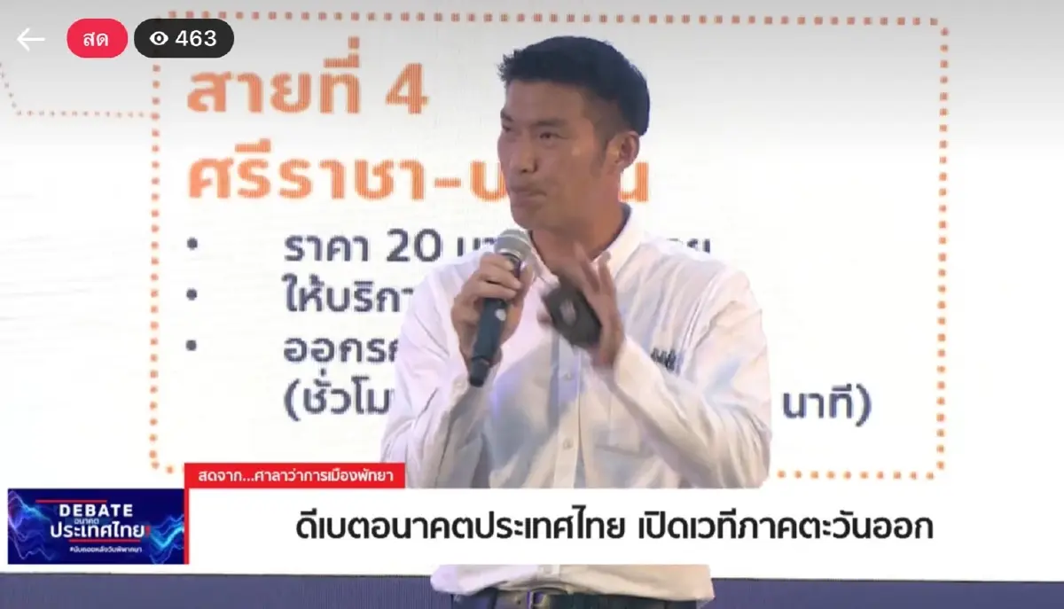ธนาธร จึงรุ่งเรืองกิจ ผู้ช่วยหาเสียงพรรคก้าวไกล