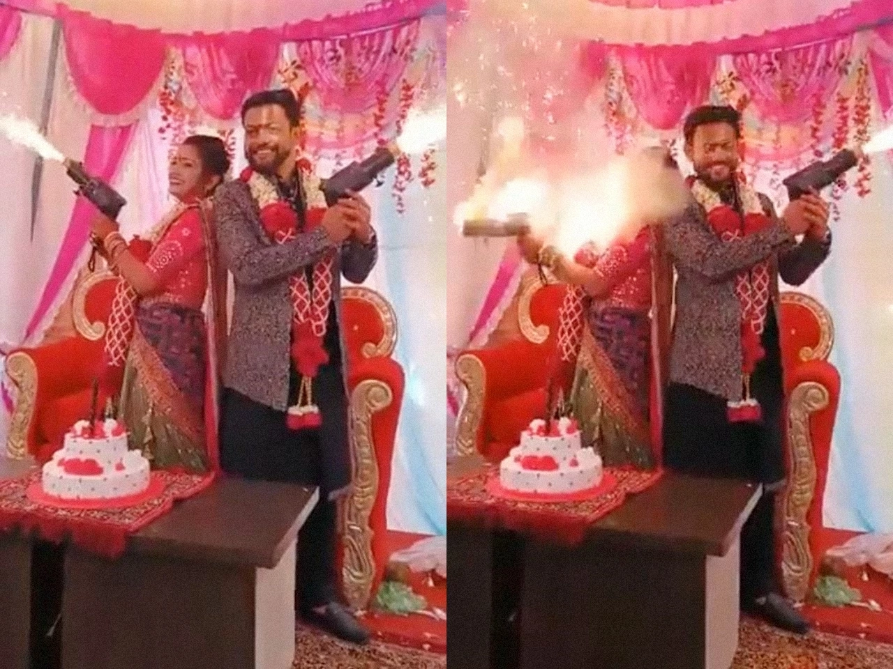 โศกนาฏกรรมวิวาห์สยอง ที่ฉลองด้วยลูกกระสุน (คลิป)