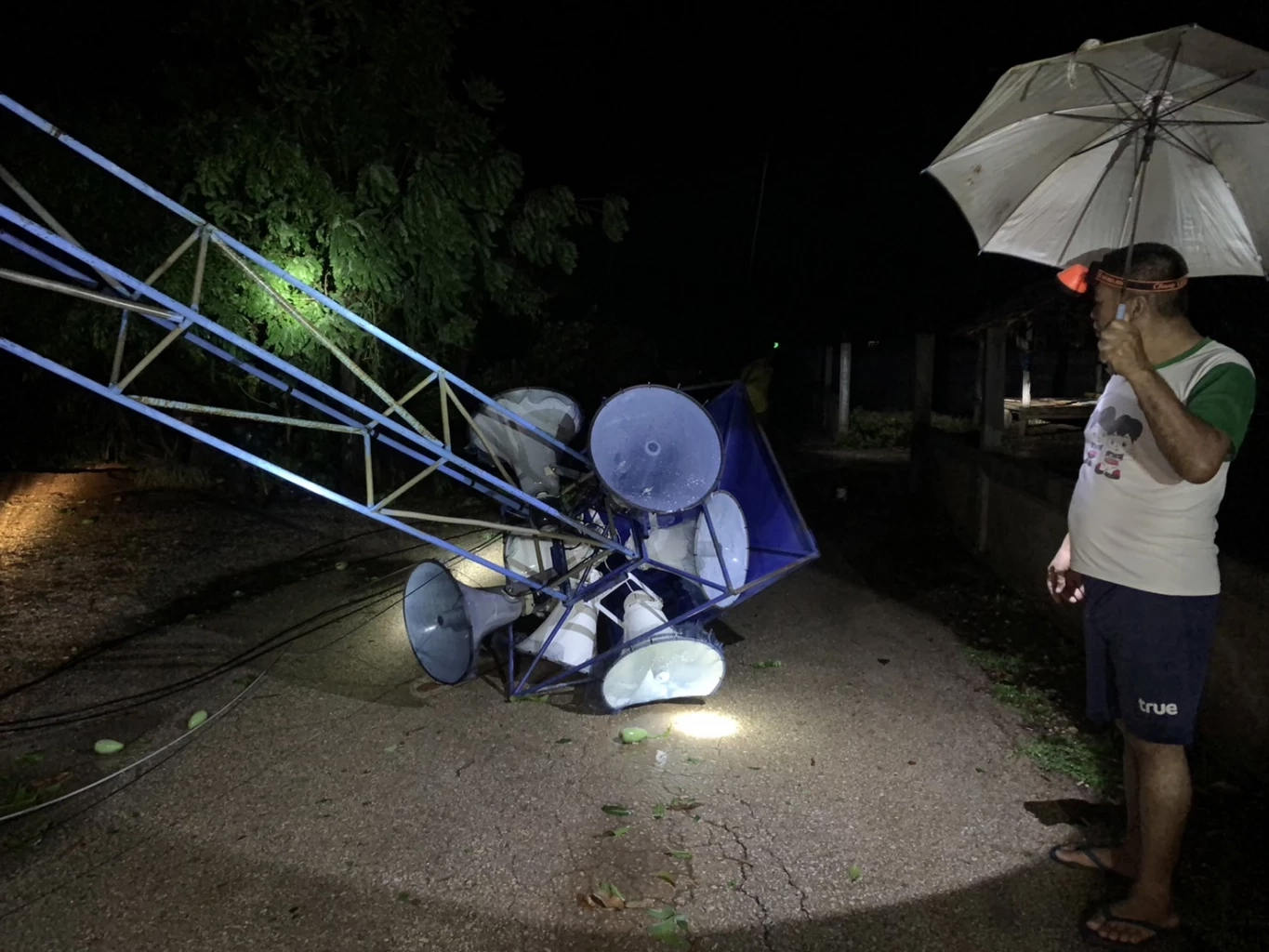 พายุฤดูร้อนถล่มเมืองเลย ต้นไม้หักโค่นทับบ้าน หลายอำเภอไฟฟ้าดับทั้งเมือง