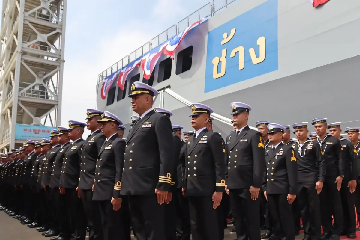 "ผบ.ทร." รับมอบ "เรือหลวงช้าง" ลำใหม่จากจีน เดินทางถึงไทย 25 เม.ย.นี้