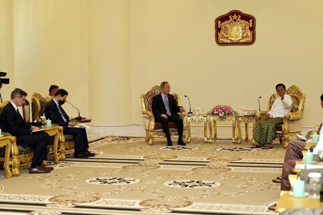 อดีตเลขาธิการยูเอ็นเยือนเมียนมา แต่ไม่ได้เจอซูจี