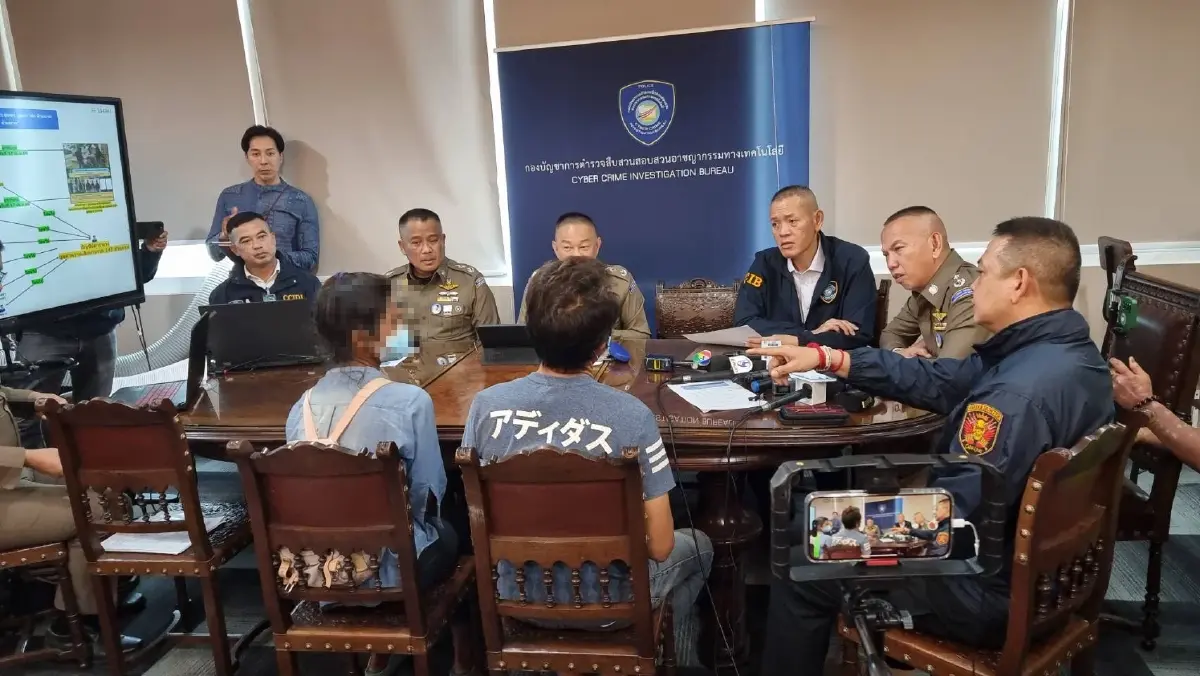 รวบ 2 ผัวเมียร่วมแก๊งคอลเซ็นเตอร์ หลอกเหยื่อสูญเงินกว่า 140 ล้าน