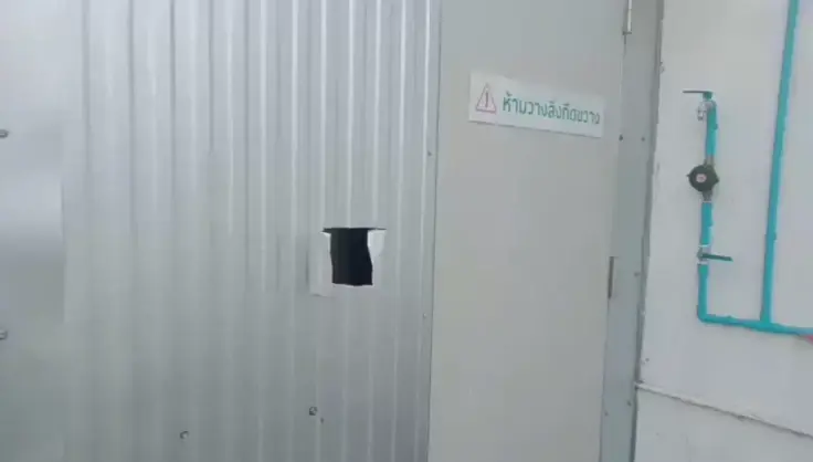 ช่องที่คนร้ายเข้าไปก่อเหตุ